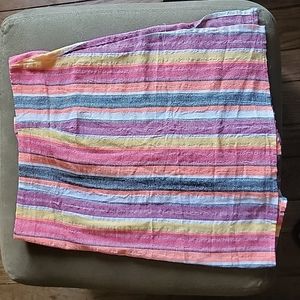SHEIN Striped Linen Skirt
